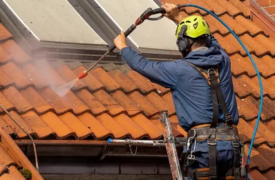 Démoussage et hydrofuge de toiture à Bellefontaine